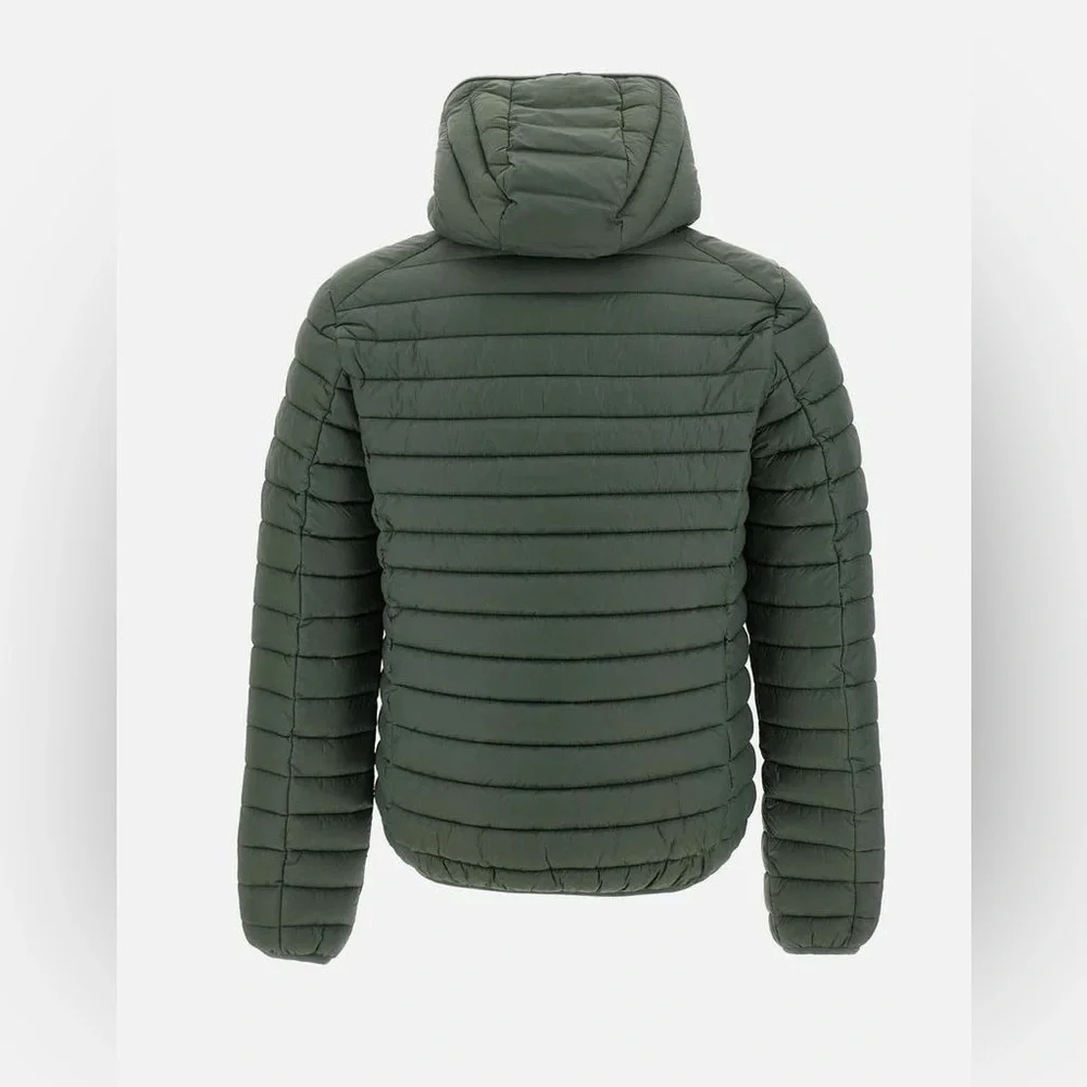 NWT Save the Duck Hooded Packable Puffer Jacket - Men’s Medium - Hunter Green